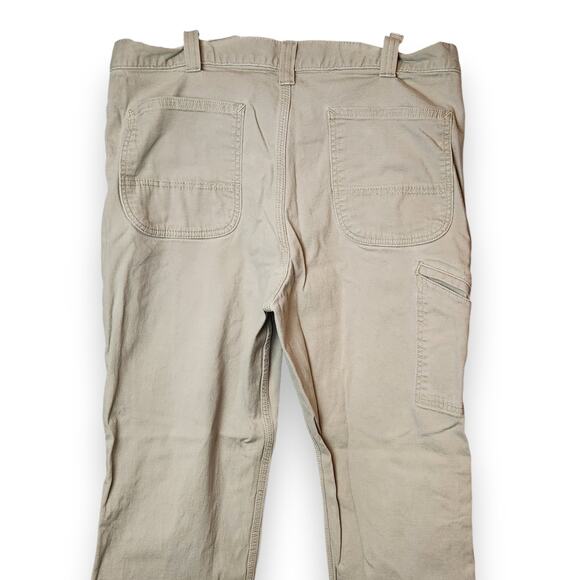Carhartt Men’s Relaxed Straight Rigby Dungaree Pants Beige 36x30 Style 102291 - Picture 6 of 11